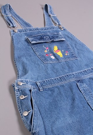 VINTAGE LIGHT BLUE WINNIE THE POOH DUNGAREES 90S OVERALLS
