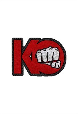 Embroidered KO Punch iron on patch / sew on patches