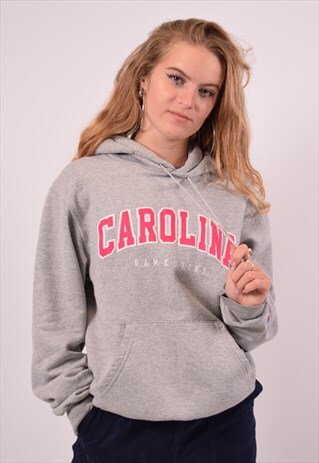 VINTAGE CHAMPION CAROLINA GAMECOKS HOODIE JUMPER GREY