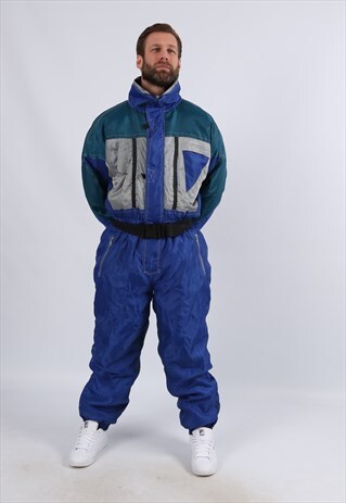 VINTAGE BIWANG FULL SKI SUIT SNOW SPORTS UK L 42 - 44" (E3K)