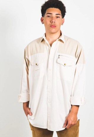 VINTAGE 80S RARE POLO RALPH LAUREN SHIRT / S4347
