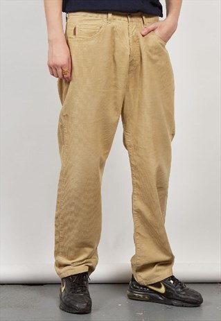 VINTAGE 90'S TIMBERLAND BEIGE CORDUROY TROUSERS