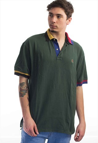 VINTAGE TOMMY HILFIGER LOGO POLO SHIRT 90S L 12.5