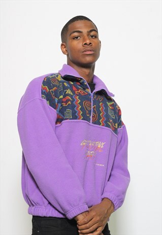 VINTAGE GREENSTONE PARK PATTERN FLEECE