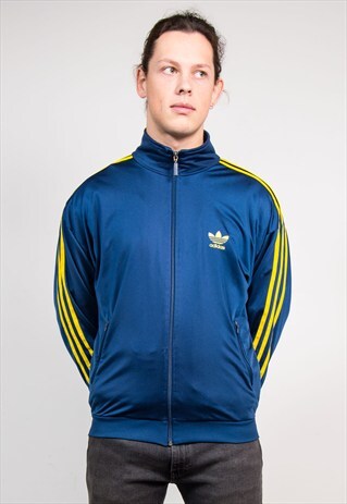 90'S NAVY ADIDAS FIREBIRD TRACKSUIT TOP