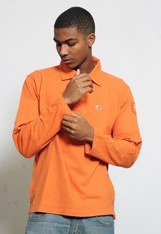 VINTAGE NAPAPIJRI LONG SLEEVE POLO SHIRT