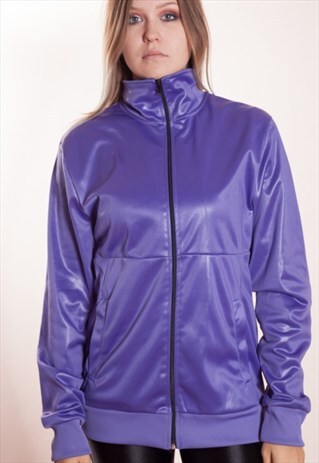 VINTAGE 90S TURTLENECK / FUNNEL NECK TRACKSUIT JACKET