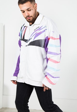 VINTAGE 80S REEBOK SHELL SPORT JACKET / S1548