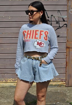 Vintage 00's reworked NFL Kansas City Chiefs crop tshirt