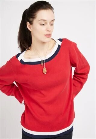 VINTAGE RED TOMMY HILFIGER JUMPER