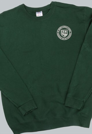 VINTAGE JERZEES SWEATSHIRT YOUTH GREEN XSMALL