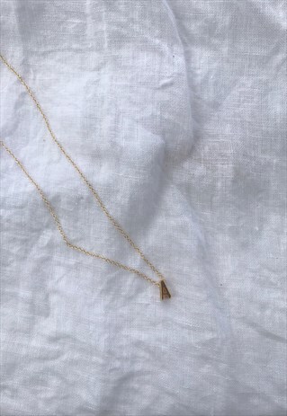 PERSONALISED GOLD 'A' LETTER NECKLACE