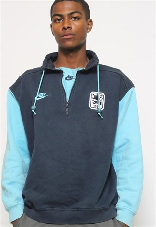 VINTAGE NIKE 1860 MUNICH 1/4 ZIP SWEATSHIRT