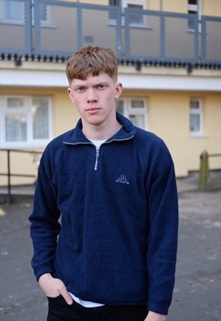 VINTAGE KAPPA QUARTER ZIP FLEECE JUMPER