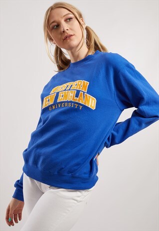 VINTAGE CHAMPION WESTERN NEW ENGLAND UNIVERSITY SWEATSHIRT
