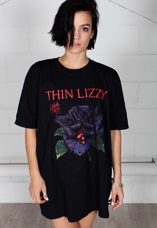 THIN LIZZY BLACK ROSE UNISEX T-SHIRT