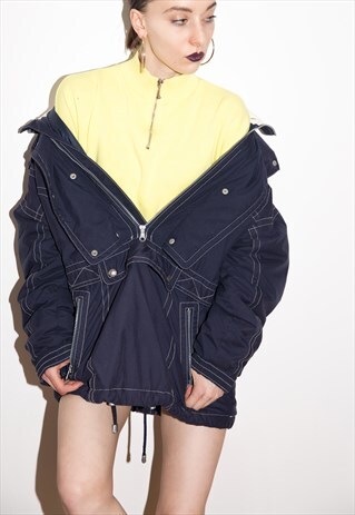 VINTAGE FRESH 80'S SPORTY 1/4 ZIP SLIPOVER JACKET