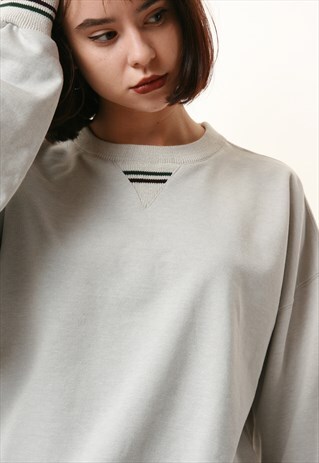 90S VINTAGE OLDSCHOOL COTTON MINIMALIST SWEATSHIRT 16147