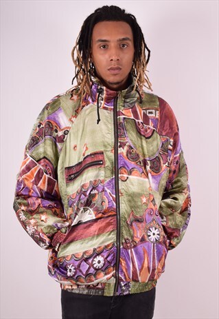 MENS VINTAGE JACKET XL MULTI 90S