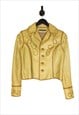 Polo Ralph Lauren Western Jacket Size 8/10 Yellow Cropped 