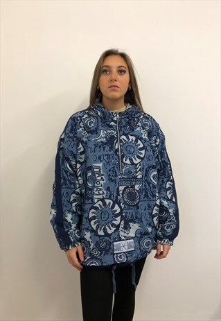 VINTAGE 90'S SKI JACKET QUARTER ZIP