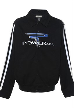 Vintage Black NASCAR X POWERADE Zip-Front Jacket - L