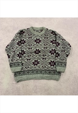 Vintage Knitted Jumper Women's L