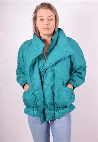 WOMENS VINTAGE JACKET XL GREEN 90'S