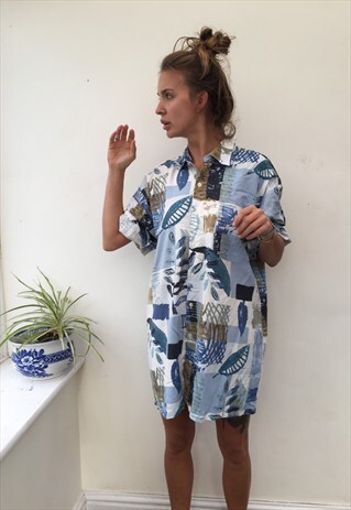 CRAZY PATTERN OVERSIZED RETRO VINTAGE UNISEX FESTIVAL SHIRT