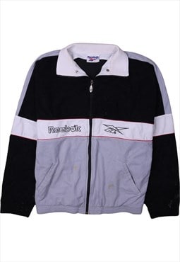 Vintage 90's Reebok Windbreaker Track Jacket Full Zip Up