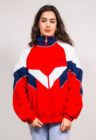 VINTAGE 90'S COLOURBLOCK SPORTS TRACKSUIT JACKET TOP
