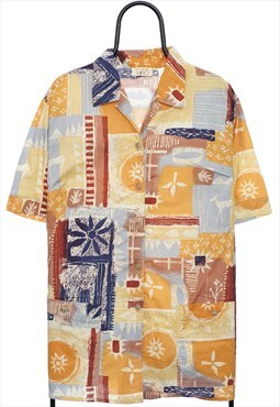 Vintage Elena Miro Multicoloured Patterned Shirt Womens