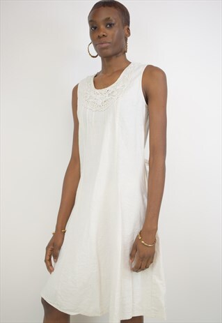 VINTAGE 90S CREAM DRESS
