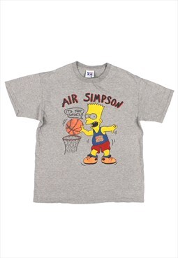 1990s Air Simpson Grey Single Stitch T-Shirt
