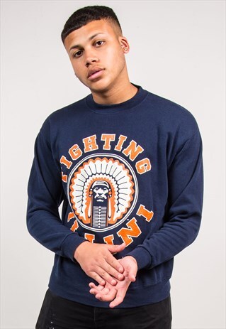 90S COLLEGE SWEATSHIRT UNIVERSITY OF ILLINOIS