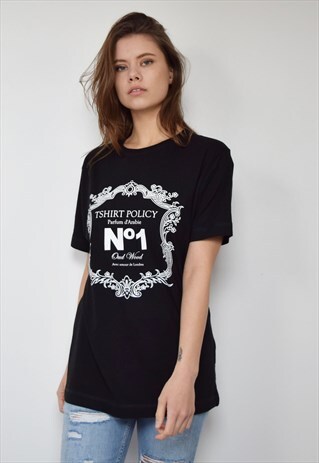 BLACK TSHIRT 'NO 1 OUD WOOD'