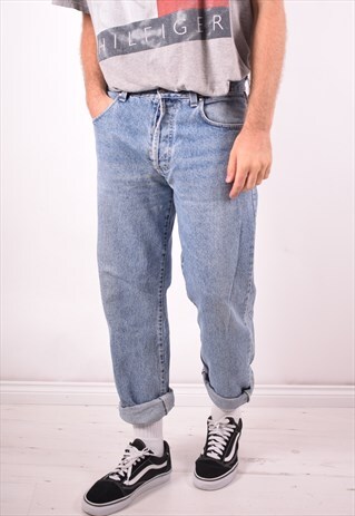 VERSACE MENS VINTAGE JEANS W36 L34 BLUE 90S