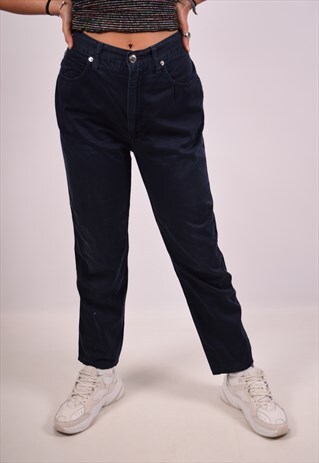 VINTAGE FENDI TROUSERS NAVY BLUE