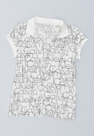 VINTAGE 90'S CALVIN KLEIN POLO SHIRT WHITE