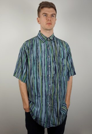 PURE SILK PATTERNED SHIRT