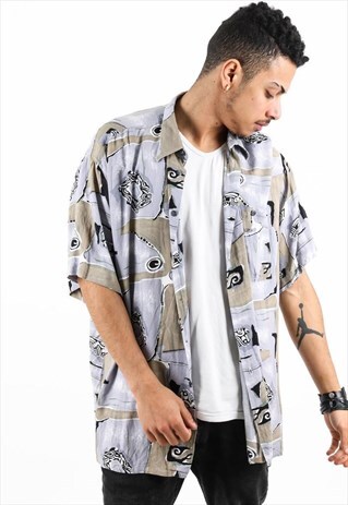 VINTAGE PATTERNED SHIRT PSAW474D