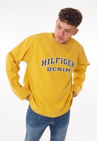 VINTAGE TOMMY HILFIGER SWEATSHIRT YELLOW