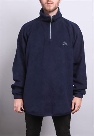 VINTAGE KAPPA HALF ZIP FLEECE TOP