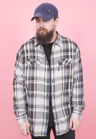 VINTAGE COLUMBIA CHECK SHIRT /R8194