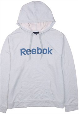 Vintage 90's Reebok Hoodie Pullover Spellout Blue XXLarge