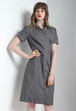 Vintage Calvin Klein Smart Fitted Shirt Dress