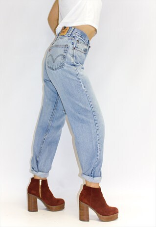 VINTAGE HIGH WAIST DISTRESSED LEVI'S JEANS
