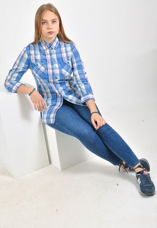 VINTAGE LONG SLEEVE CHECKED SHIRT