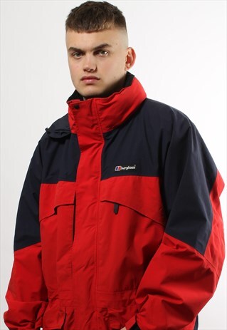 VINTAGE BERGHAUS TWO TONE RAIN COAT