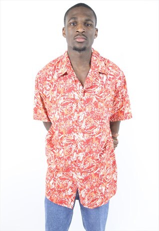 VINTAGE ABSTRACT 90'S PATTERNED SHIRT